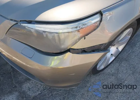 2007 BMW 530I из США, поврежденный, VIN WBANE73547CM48772